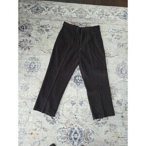 #28 Haggar Corduroy Trousers 36x 29 Men's Brown Pants Cords 100% Cotton Vintage
